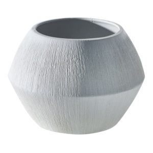 White Scraped Cache Pot