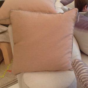 Blush Pillow W/ Beaded Flange & Insert