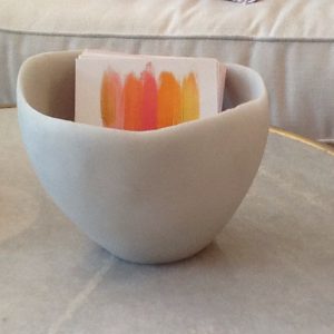 White Resin Bowl
