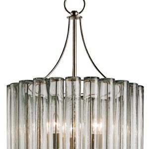 Glass Flute Chandelier Small