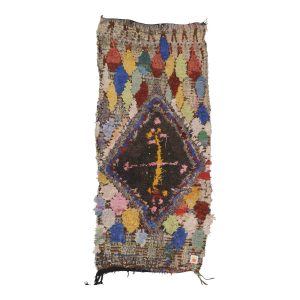 Moroccan Boucherouite Rug 30"x52"
