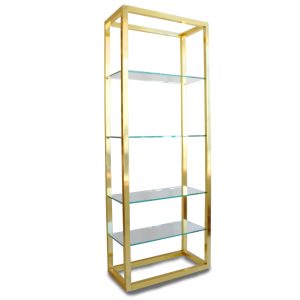 Pair Of Brass Etageres