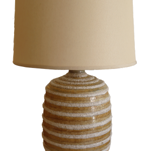 Ribbed Ceramic Lamp/Ivory
