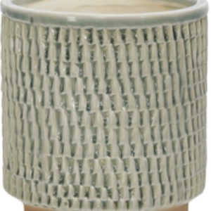 Blue Textured Planter- small