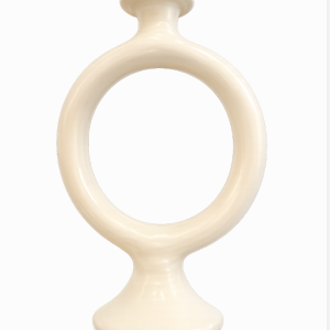 White Ring Candlestick Holder