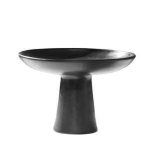 Small Black Pedestal Dish