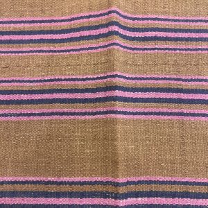 Burnt Orange & Pink Striped Lumbar