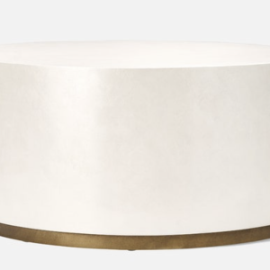 White Burl Resin Coffee Table