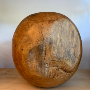 Natural Teak Ball Bowl